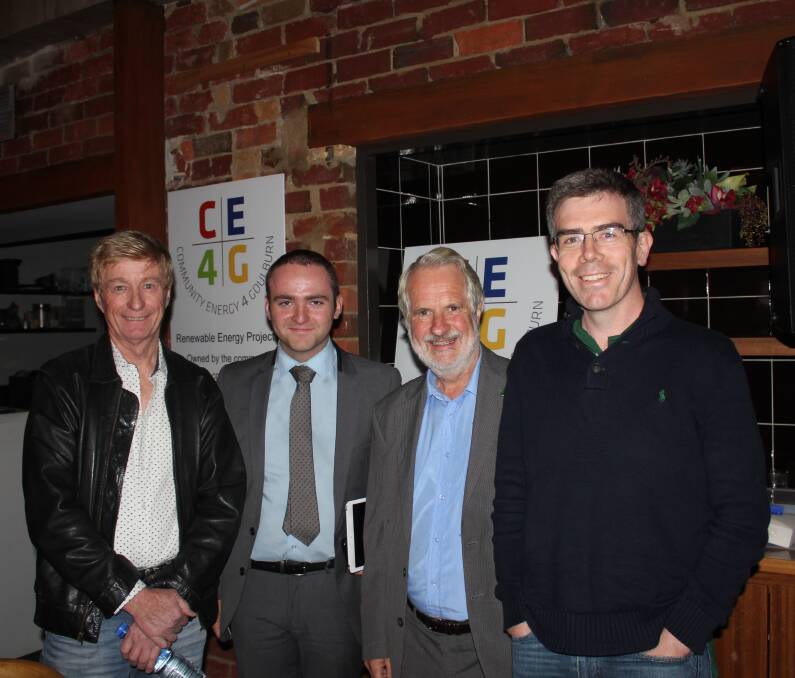 SPEAKERS: Guest speakers at Monday's Politics in the Pub were Warren Murray, Cr Nathan Furry, Professor John Storey and Dr Tim Nelson.
