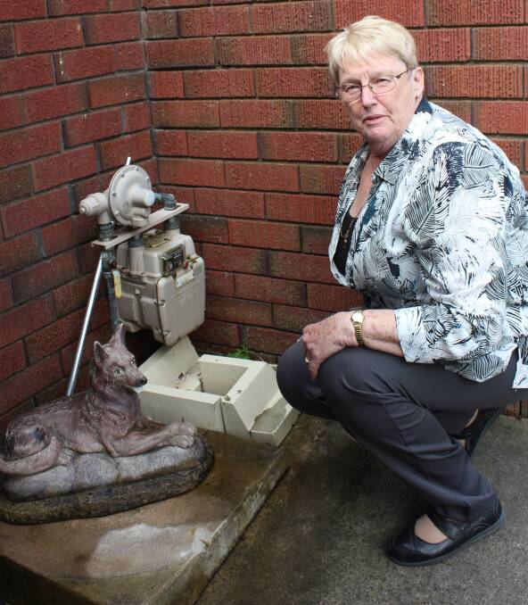 OVERCHARGE: Goulburn resident Robyn Hollands has been checking her meter and is querying her recent gas bill, in which she thinks she been over-charged about $400. 