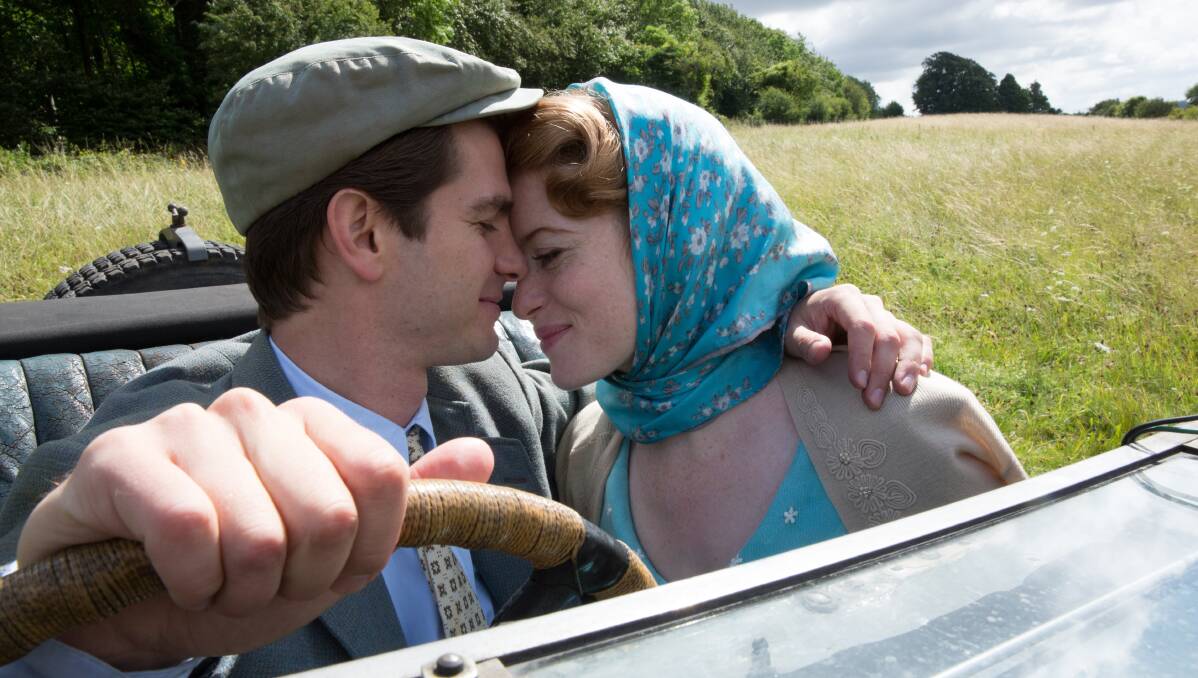 BREATHE: Andrew Garfield and Claire Foy in a scene from Breathe, to be presented this Sunday afternoon (February 25) by the Goulburn Film Group. Photo by Laurie Sparham.