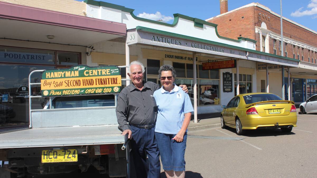 AN ERA PASSES: Tony and Adriana Lamarra outside their Verner St shop, which they have run for the past 43 years. Photo David Cole. 