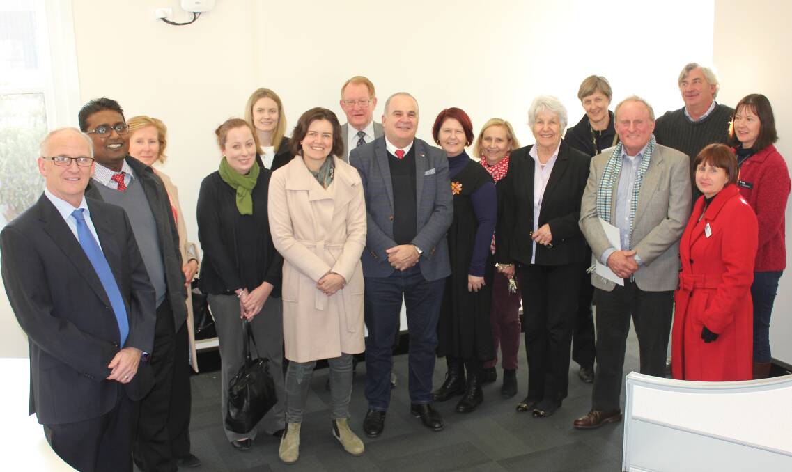 DELEGATION: There was a large group at Goulburn TAFE to discuss the project on July 24. 