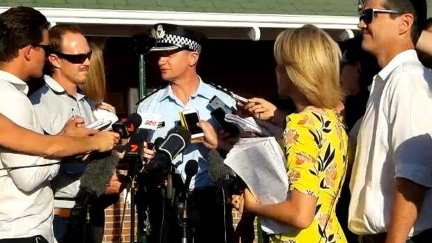 Inspector Todd Reid speaks to media about the accident at Dreamworld. Photo: Queensland Police