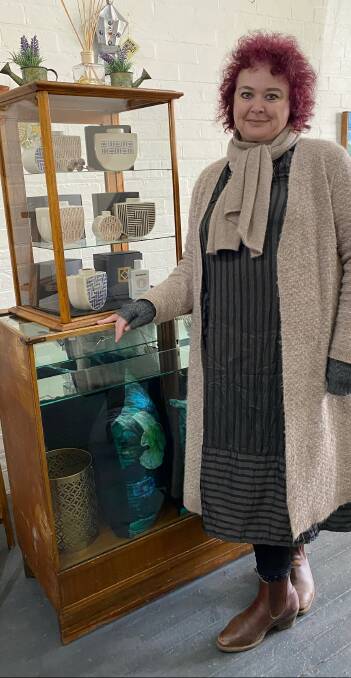 BUSINESS: Christine O'Neill was forced to close her retail shop in Taralga during the Green Wattle Creek fire. Photo supplied. 