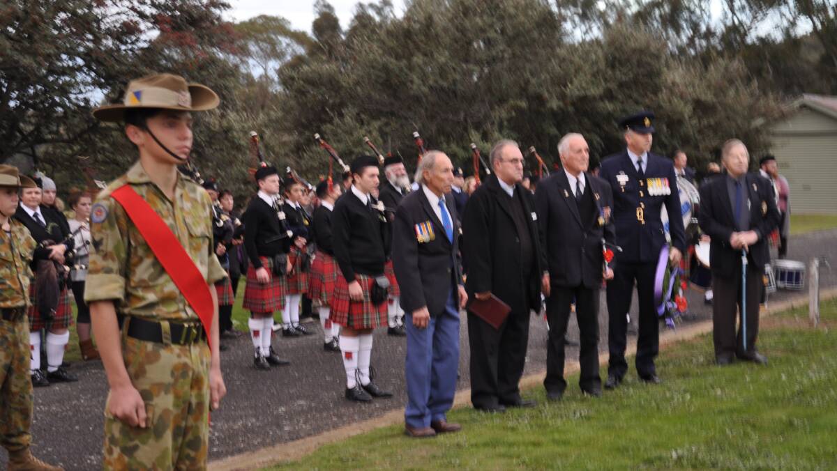 NOT FORGOTTEN: The War Graves service in Goulburn on Anzac Day was among many occasions recognising the sacrifice of our defence forces. Photo: Louise Thrower.
