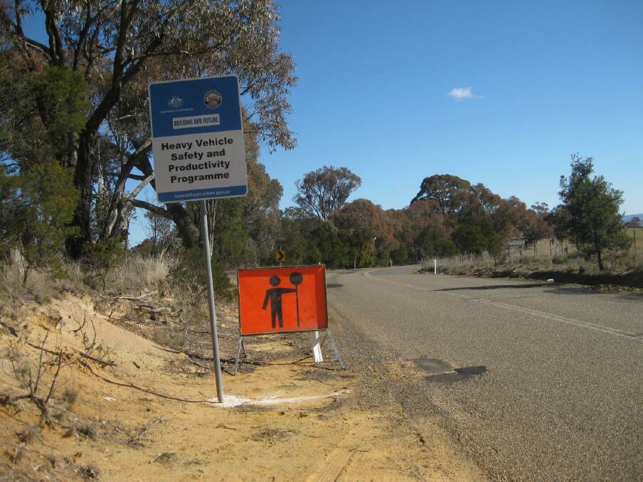 DRIVE CAREFULLY: Work has just begun on the Devil's Elbow on Grabben Gullen Road between Gunning and Crookwell.