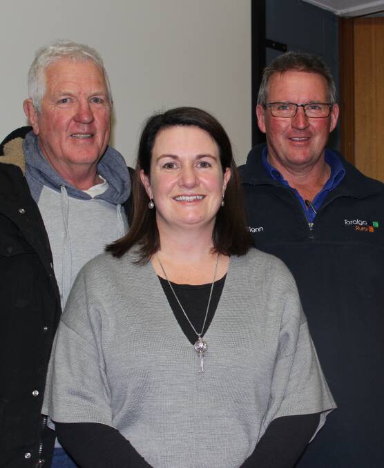 NEW COMMITTEE: Glenn Elliott, Kathryne Moloney and Bruce Hand were elected as the new treasurer, secretary and president of the Showground Co-operative.