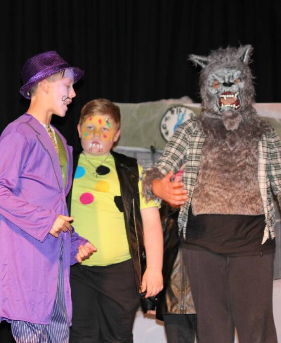 SHOWTIME: An evil headmaster tries to rid his school of cheerful little monsters, in a show set to the music of Michael Jackson by Marulan students. Photo: supplied