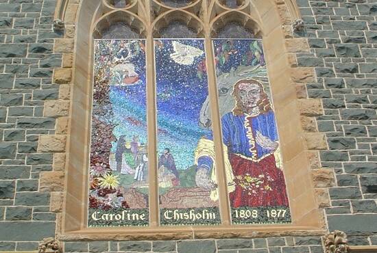 Mural inspiration might come from something like a stained glass window. Photo: file