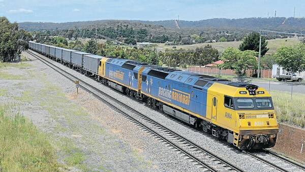 The smell from Veolia Environmental Services' trains conveying waste to the Woodlawn bioreactor is terrible at Goulburn railway station, a reader writes. Photo: Leon Oberg
