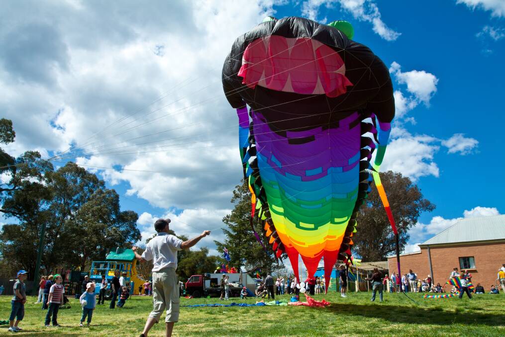 LOOK, UP IN THE SKY: The 12th annual Marulan Kite Festival returns to Tony Onions Park this Sunday, with fun for all the family from 9am to 3pm. Photo: file