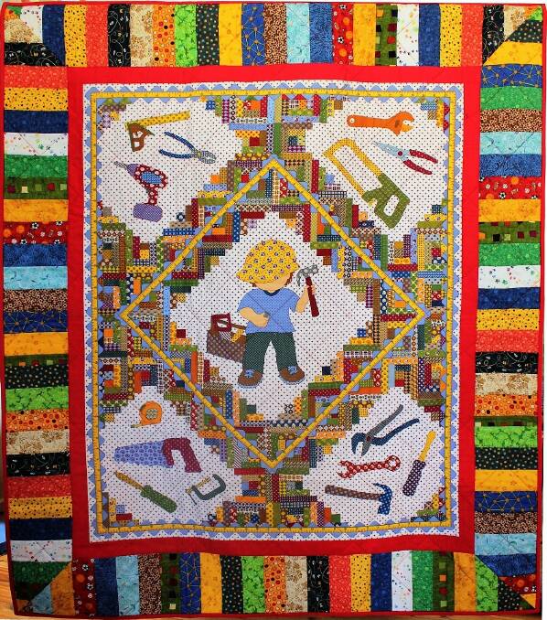 Raffle tickets for the quilt, made and donated by Janet Heffernan of Dalton, are sold all year and drawn in December. Photo: supplied
