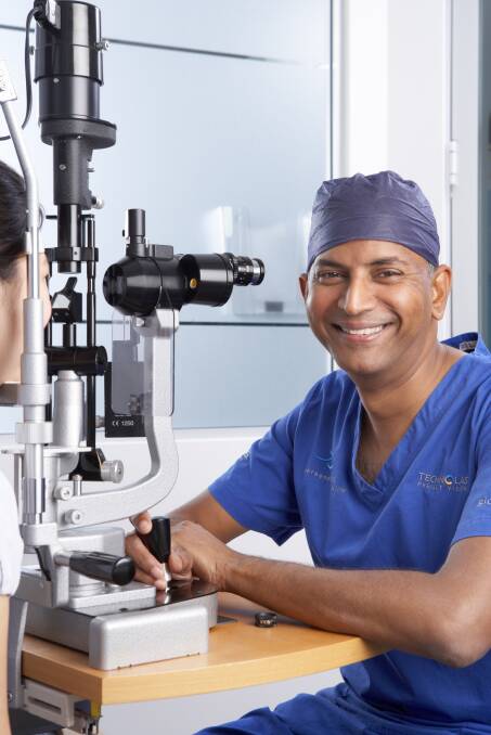 LASER: A/Prof. Chandra Bala, who specialises in cataract, cornea and refractive surgery at personalEYES, says people have laser eye surgery for a number of reasons.  