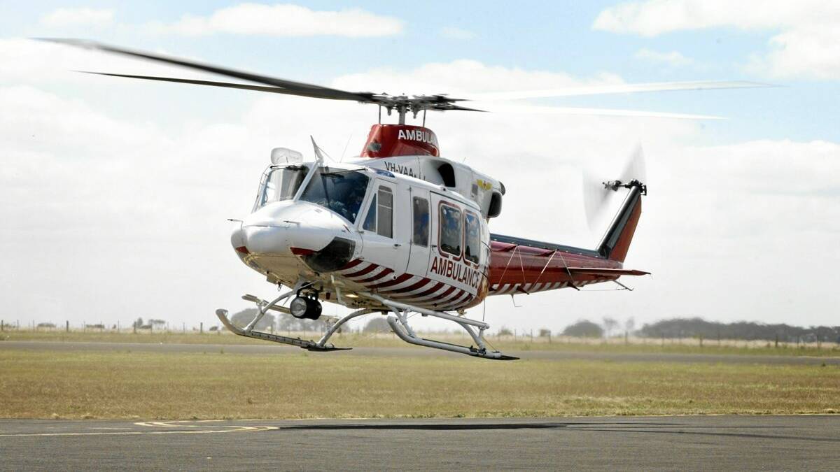 Man with serious facial injuries flown to Melbourne
