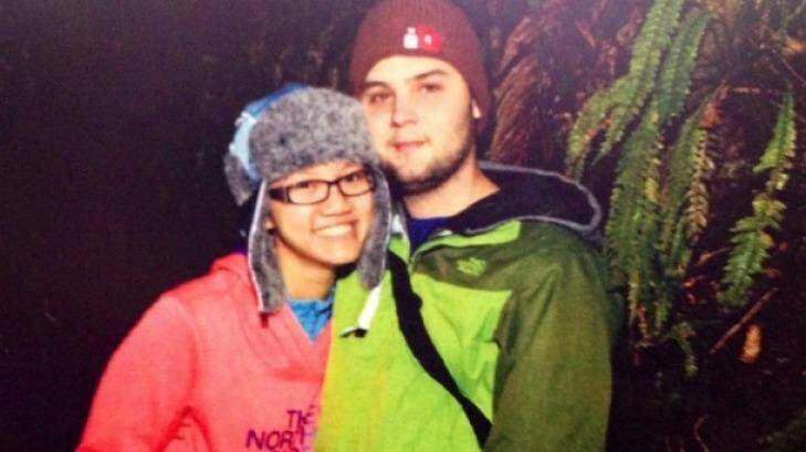 Sean Mcnabb and his girlfriend Yessica Asmin enjoy visiting the glow worm caves near Te Anau on the night before departing on their ill-fated walk of the Milford Track. Photo: Supplied