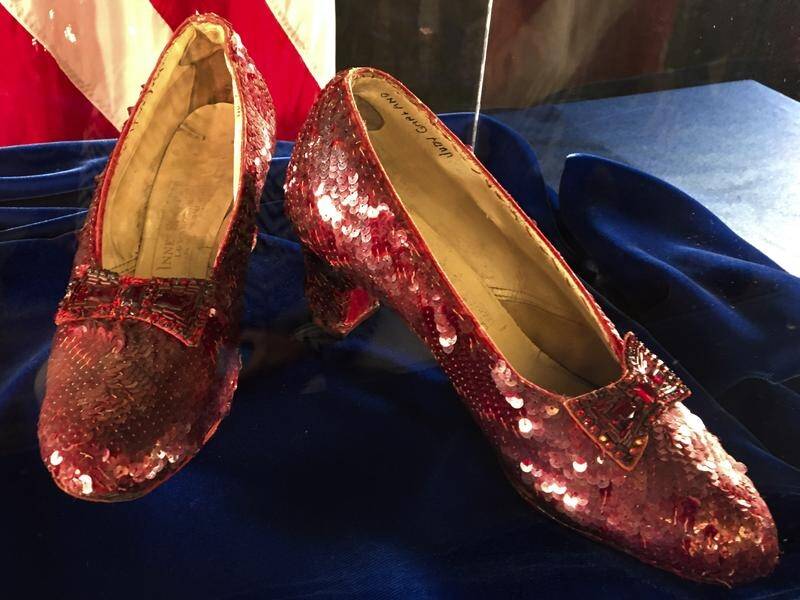 Judy Garland's ruby slippers from The Wizard of Oz were stolen in 2005 and recovered in 2018. (AP PHOTO)