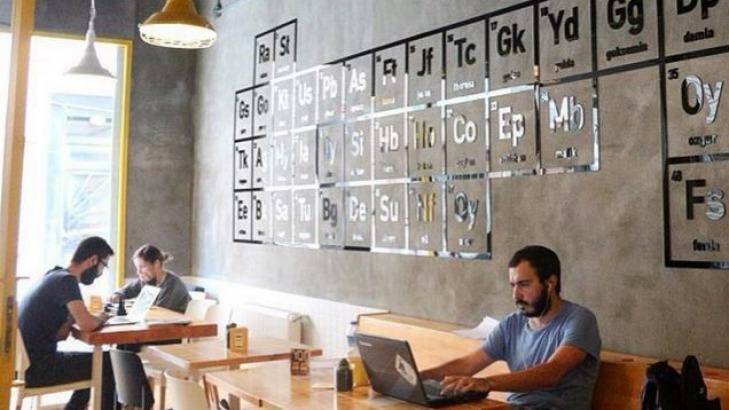The cafe is meant to resemble a science laboratory. Kosan has plans to expand to Europe and the US. Photo: Instagram