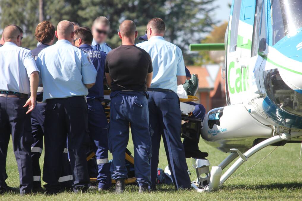A Goulburn Correctional Centre inmate was airlifted to Royal North Shore hospital on Tuesday afternoon after being stabbed and scalded. Photo: Brittany Murphy
