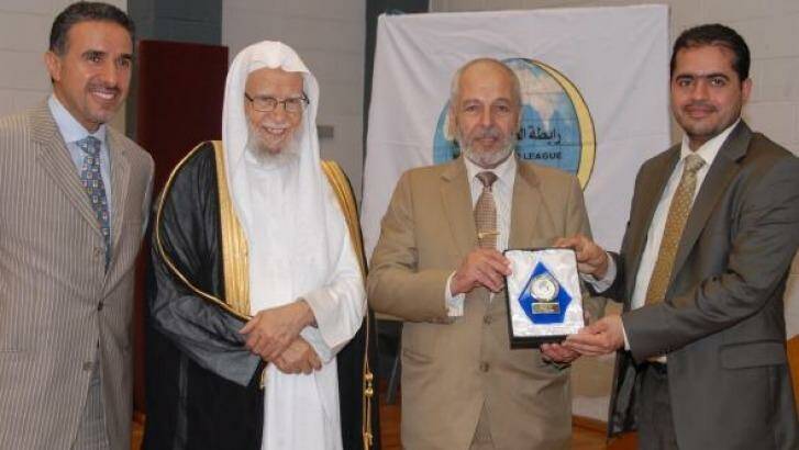 Hafez Kassem (second from right) resigned as AFIC president but now claims it was only temporary.