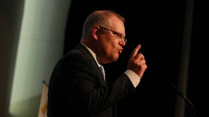 Treasurer Scott Morrison contribution to the housing affordability debate confirmed the major parties in roles they had already cast for themselves. Photo: Ben Rushton