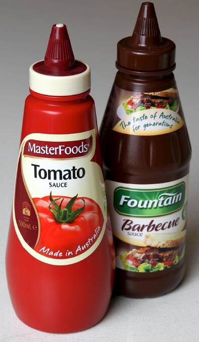 The staples: sauce for an Aussie-style barbecue. Photo: Janie Barrett