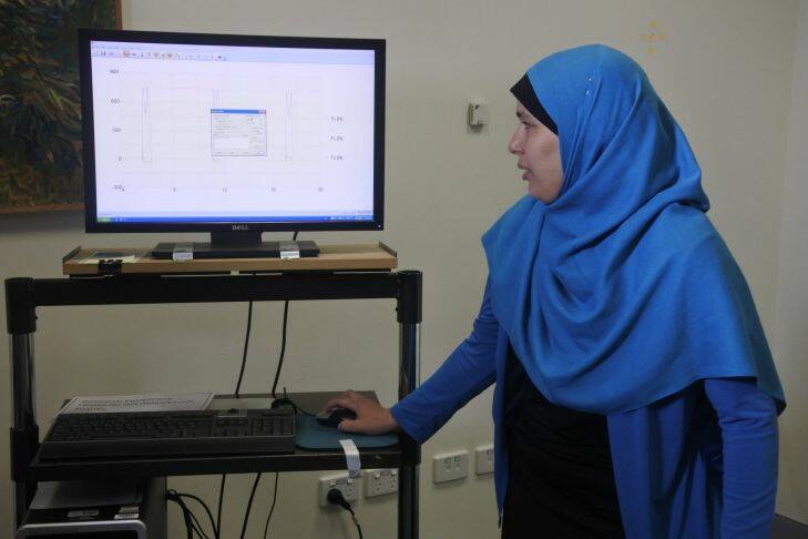University PhD candidate Hafsa Ismail is investigating an alternative method using inexpensive video equipment to produce a new walk assessment tool that could prevent falls. Photo: Georgina Connery