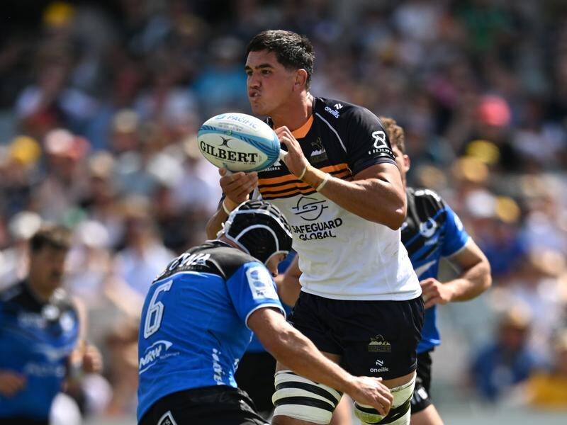 Darcy Swain is keen to leave a trophy in the cabinet when he departs the Brumbies at season's end. (Lukas Coch/AAP PHOTOS)