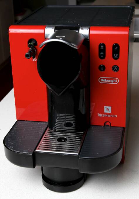 Favourite: Leech's DeLonghi Nespresso coffee machine. Photo: Janie Barrett