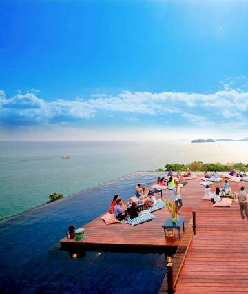 The Baba Nest exclusive rooftop bar at the Sri panwa resort.