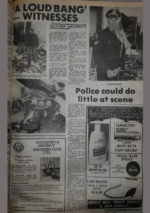 FLASHBACK: Plane crashes into Goulburn house killing 4 - Wednesday May 16, 1984