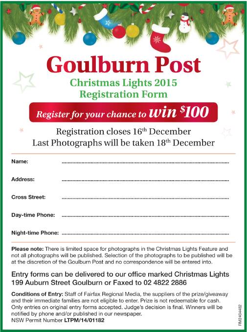 Goulburn Christmas Lights | Online submissions and Map