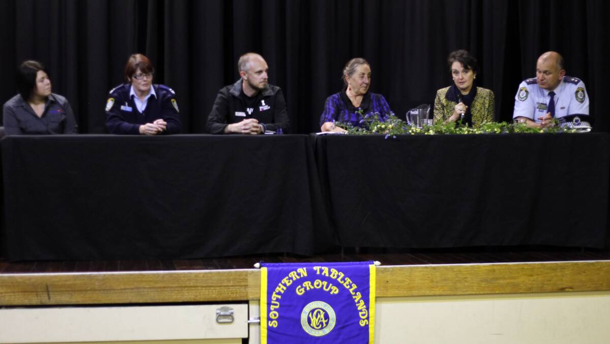 DISCUSSION: The expert panel which fielded questions from the audience on a range of domestic violence issues. 