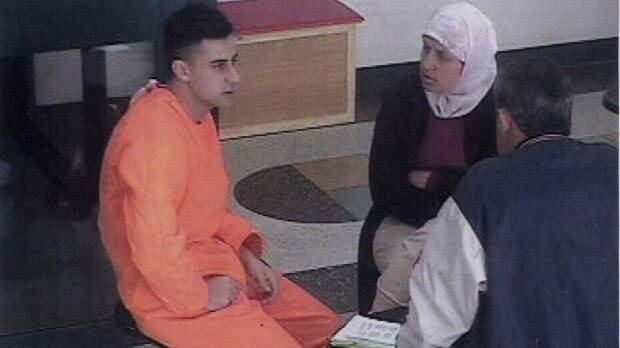 Gang rapist Bilal Skaf (left) in Goulburn jail before the bashing incident. Photo: Goulburn Correctional Centre 