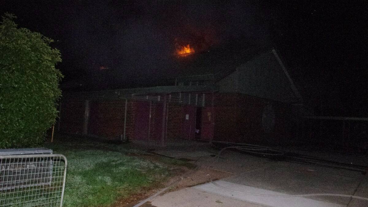 Photos of the Goulburn West Public School hall fire | DARRYL FERNANCE, Goulburn Post. 