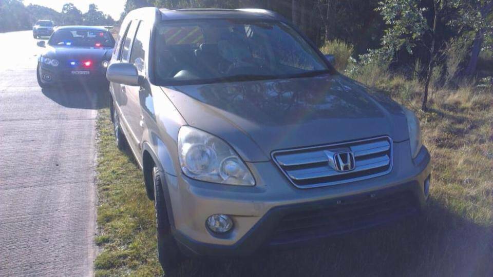 The Honda CRV caught at 164kmh near Collector on Saturday morning.
