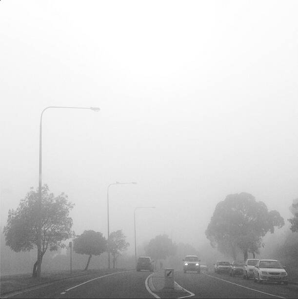 "Pea souper this morning. #goulburn" posted on twitter by candysfamily.