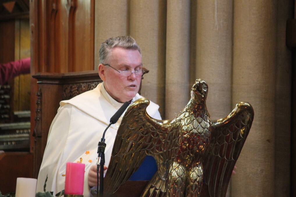 REMEMBRANCE: St Saviours Cathedral Dean, the Very Reverend Phillip Saunders addressed the congregation about the tragedy. 