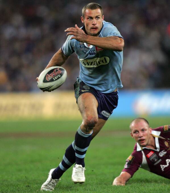 BLUES: Matt Cooper in action during a State of Origin game. Photo contributed. 