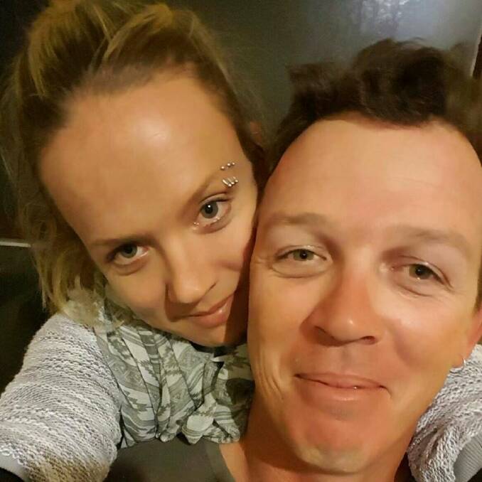 RECOVERING: Goulburn man Steven O’Connor pictured with his partner Liz Vinton is recovering in St George Hospital in Sydney’s south from horrific injuries sustained in a car accident that occurred at Barrengarry near Kangaroo Valley in the early hours on May 12.