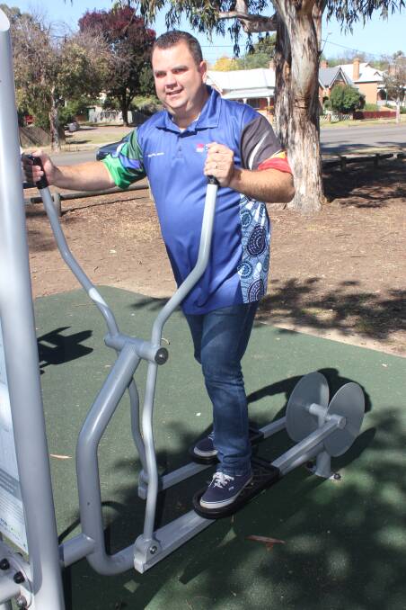 WORKING OUT: Southern NSW Local Health District Aboriginal Health Team Leader Rick Shipp.  