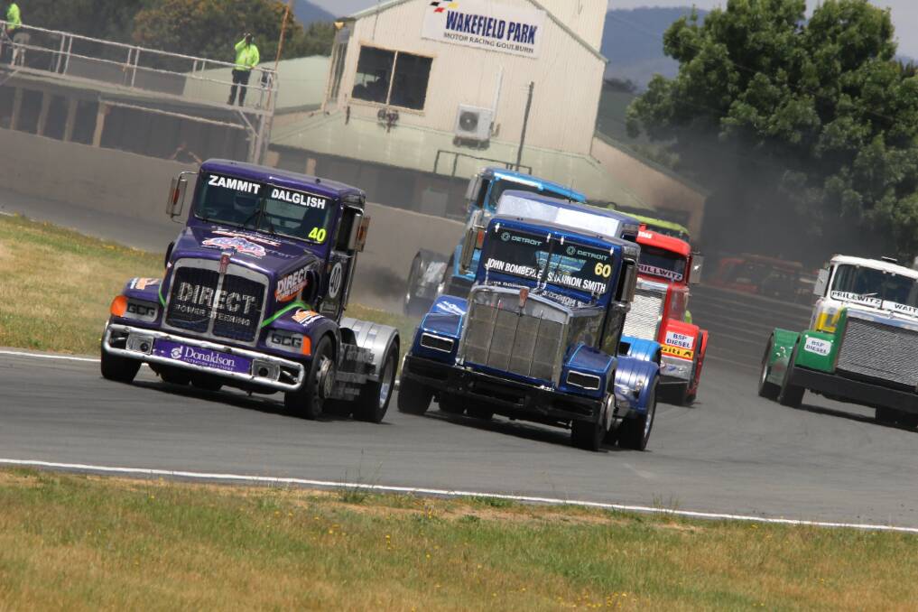 CHAMPION: Steven Zammit clinched his third Australian Super Truck title, last weekend at Wakefield Park. Photo courtesy Scott’s Shots.