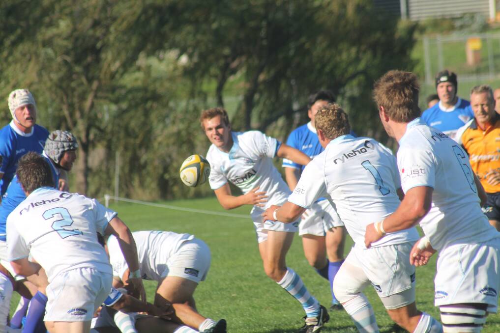 The Queanbeyan Whites dominated the Royals' forwards in their 38-17 smashing. Photo: Joshua Matic.