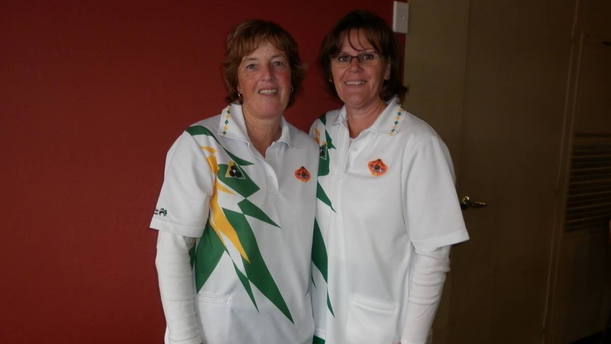 CHAMPION: The 2016 District Singles Champion Karen Marshall and Jocilin Hayman, the runner up, both from the Railway Bowling Club.



