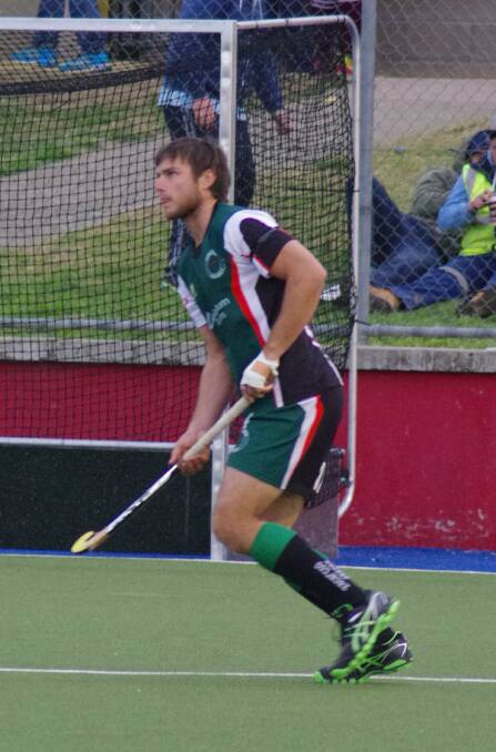 THINKING AHEAD: Aaron Kershaw in action during a recent home game for Goulburn. Photo by Darryl Fernance. 
