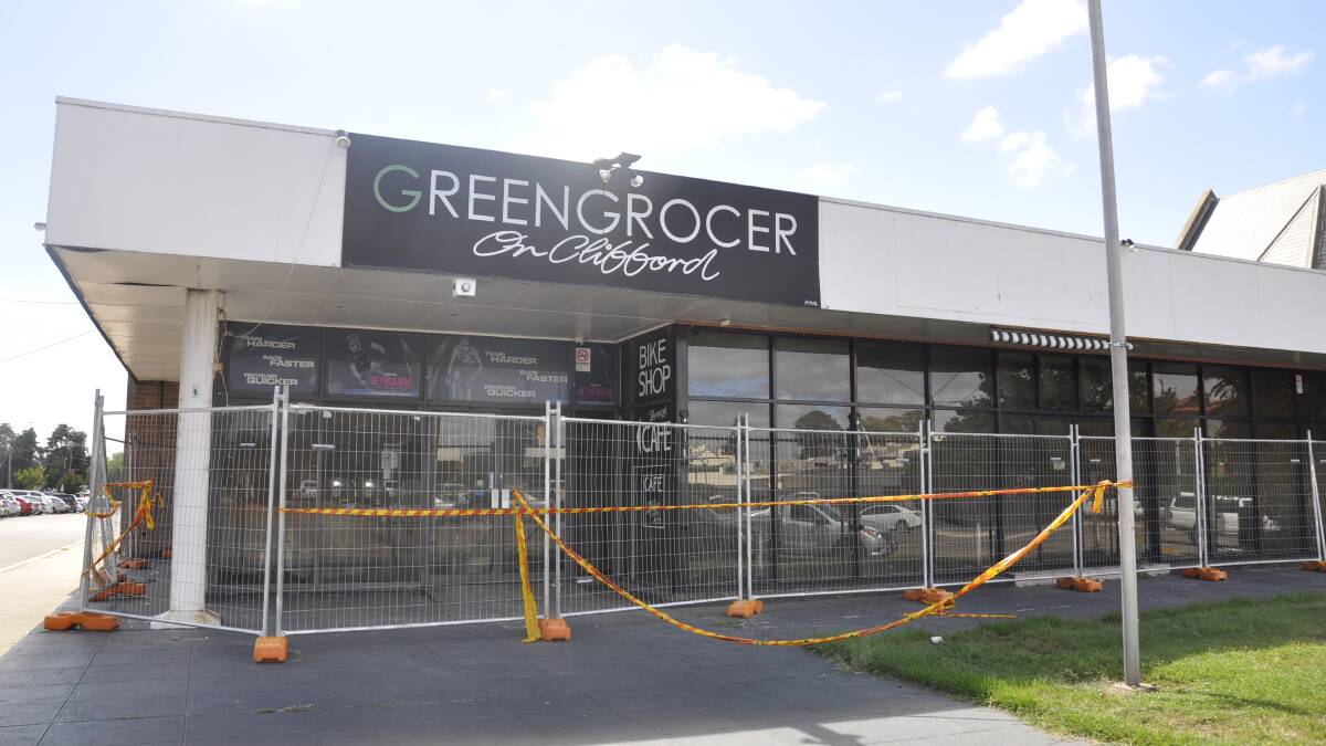 GOING: A development application has been lodged to demolish the Greengrocer cafe building.