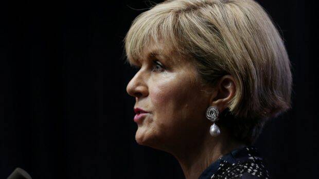 "It is up to him to explain the differences between his opinion then and his opinion now," Julie Bishop said about Abbott's speech. Photo: Andrew Meares

