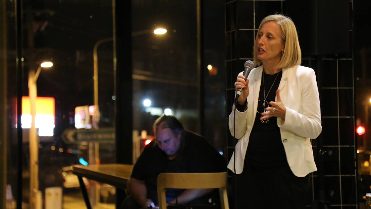 ACT Labor Senator Katy Gallagher at Politics In The Pub on Monday | Photos: Brittany Murphy