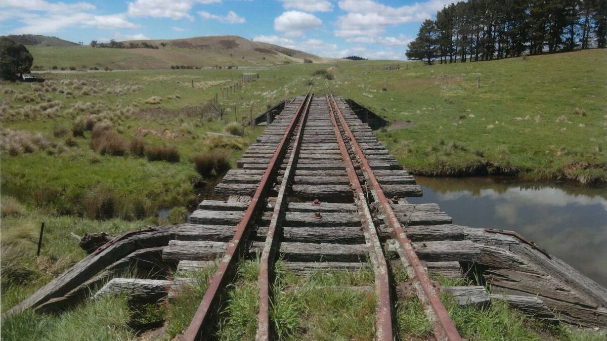 
  BUILDING BRIDGES: A section of the old rail line between Goulburn and Crookwell, at Woodhouselee, as it appears now