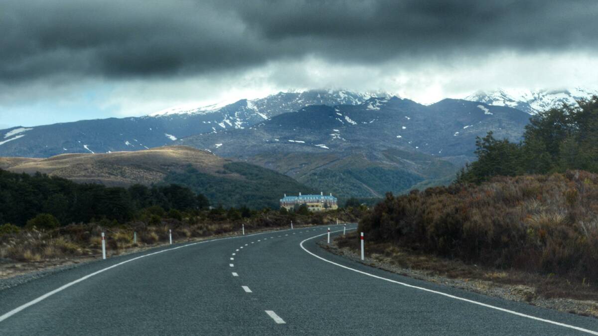 BEAUTY: Driving through the beautiful Mount Tongariro National Park proved to be a distracting task.