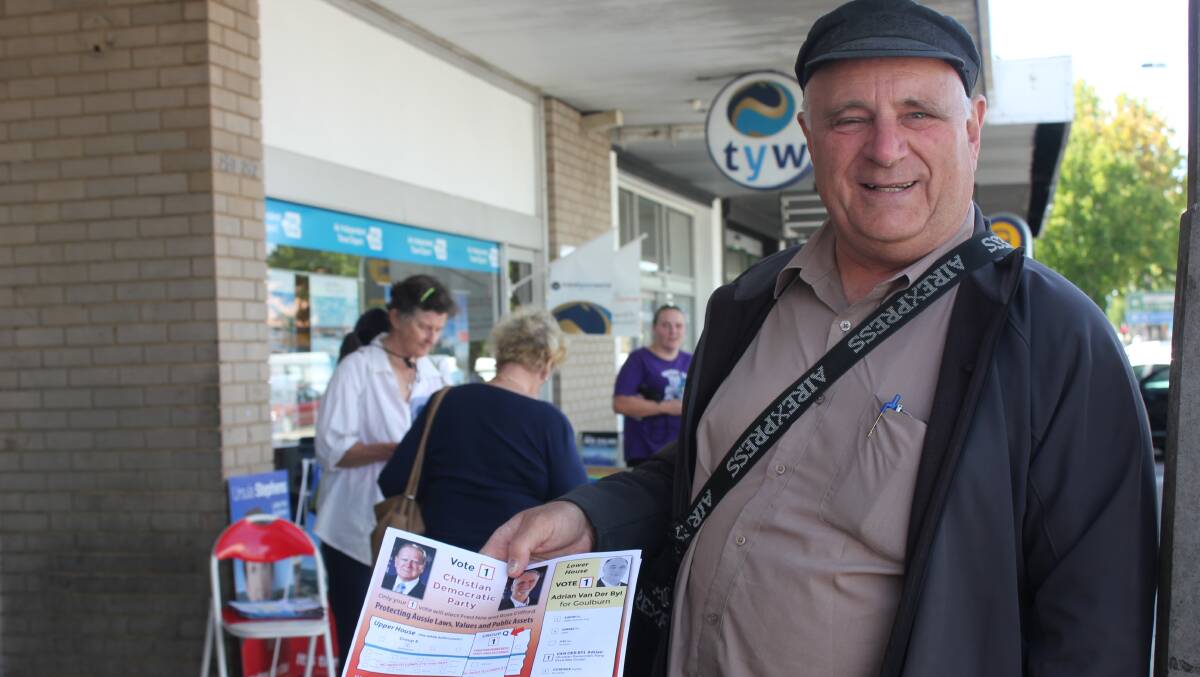 Adrian Van Der Byl spent many hours in the past two weeks manning pre-poll.