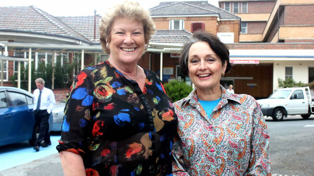 Health Minister Jillian Skinner with Pru Goward at the Goulburn Hospital earlier this month.